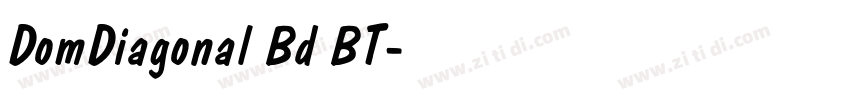 DomDiagonal Bd BT字体转换